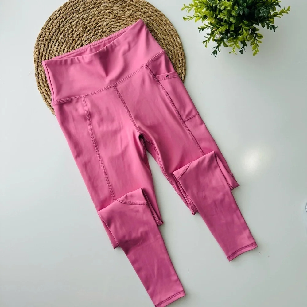 Gottex Lab Pink‎ Ankle Length Workout Athletic Leggings Size Small